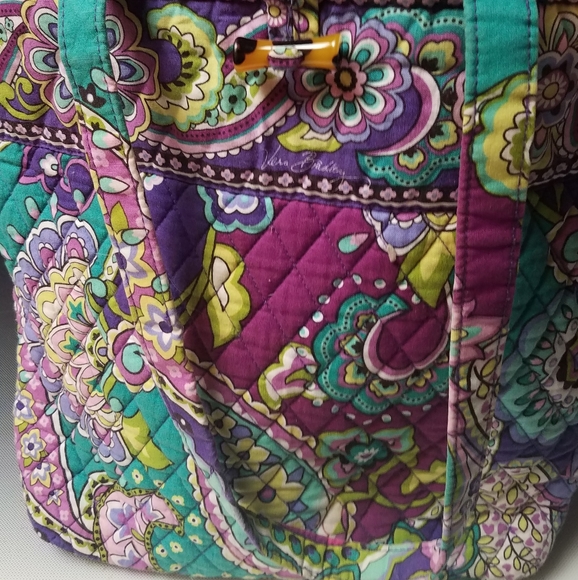 Vera Bradley Heather totebag 11.5 in x 12.25 in matching tights o/s - Picture 1 of 7